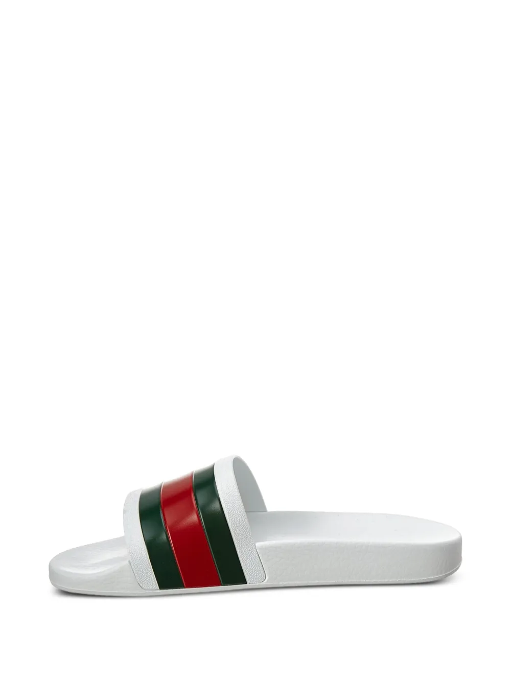 Gucci Pursuit Pantoletten mit Streifen - Weiß