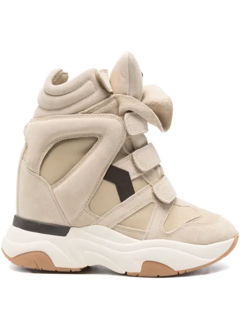 ISABEL MARANT wedge-sole strap sneakers 