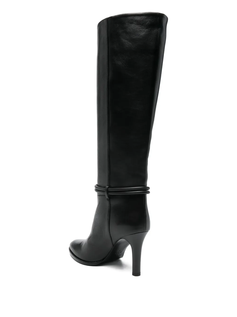 ISABEL MARANT IEVA BUTTON HIGH BOOTS Black