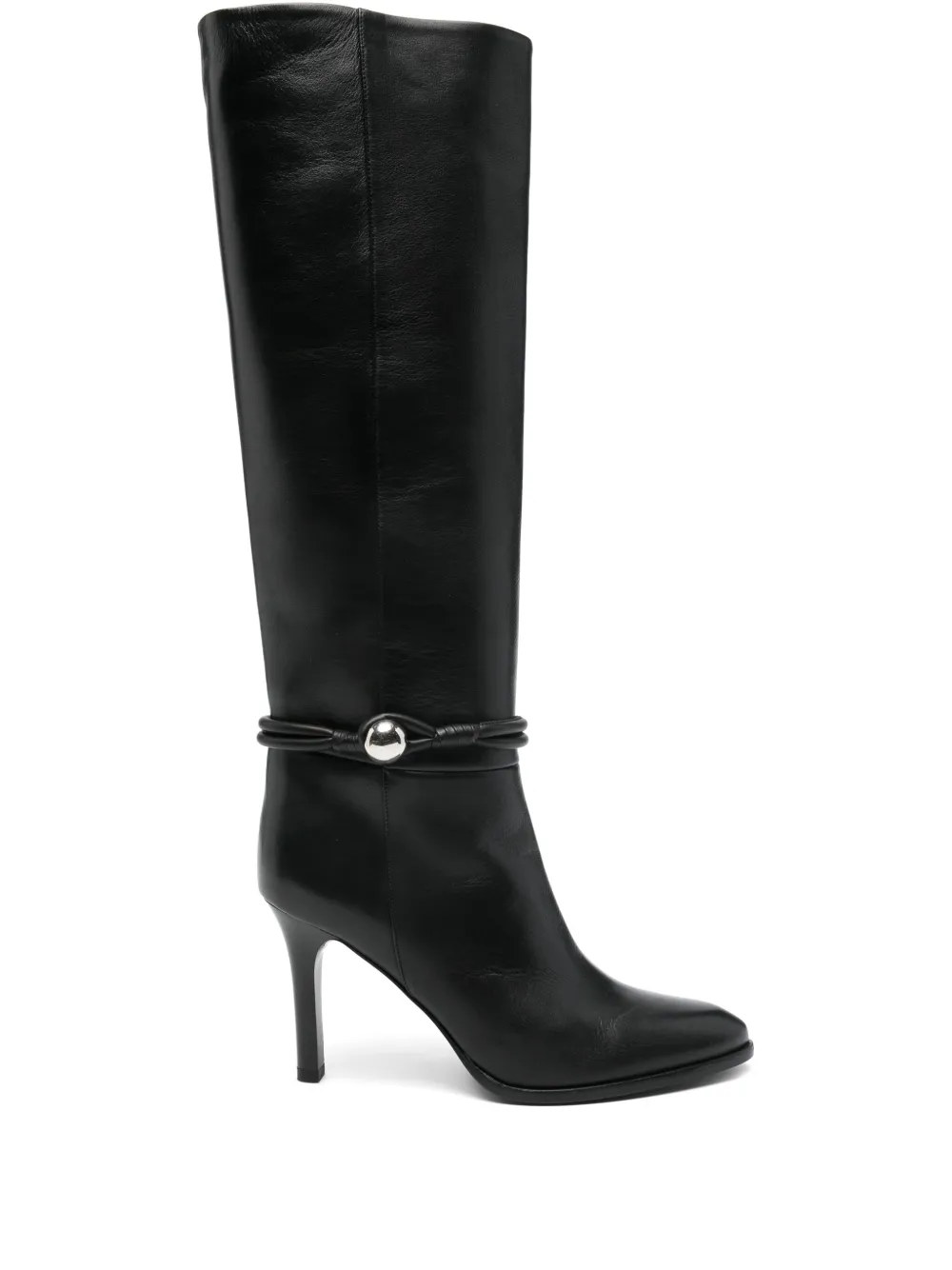 ISABEL MARANT IEVA BUTTON HIGH BOOTS Black
