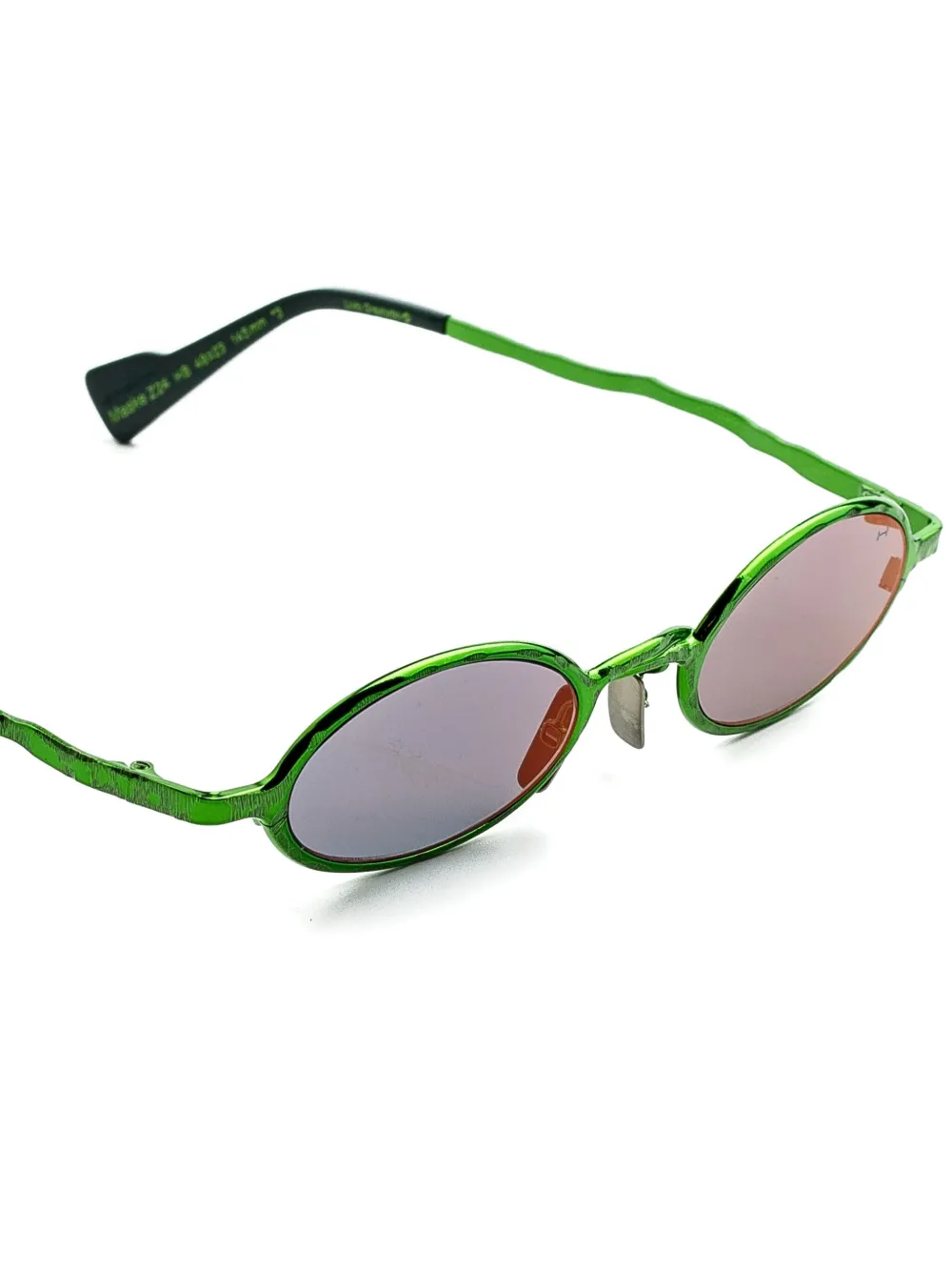 Kuboraum Z24 zonnebril met ovalen montuur Groen