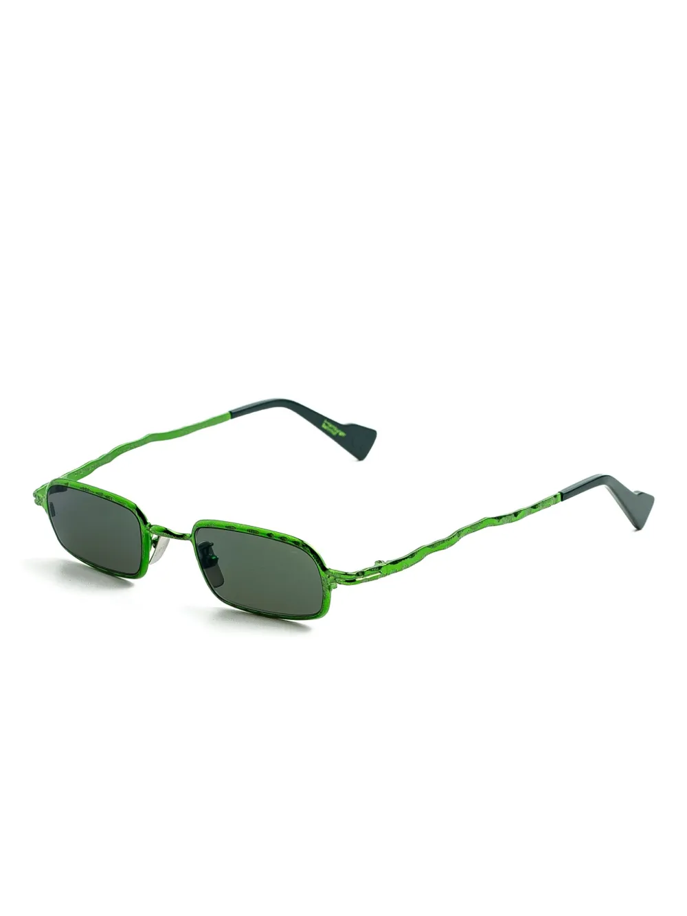 Kuboraum Z18 rectangle-frame sunglasses - Groen