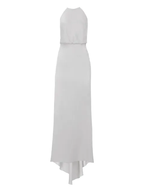 IL VOLO Jewel halter-neck beaded-back dress