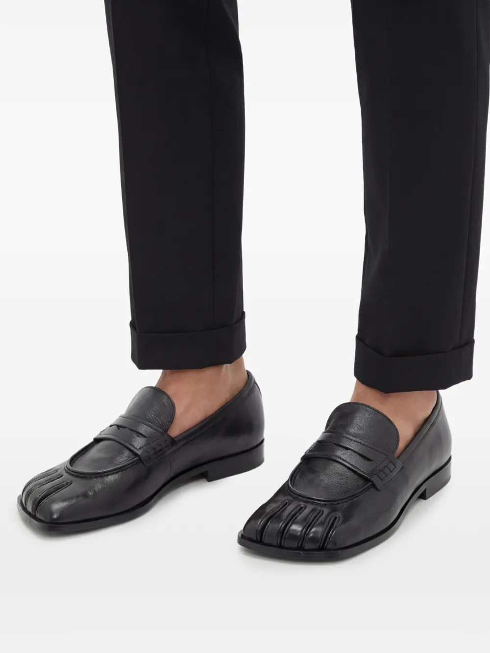 Coperni Loafers met penny neus Zwart