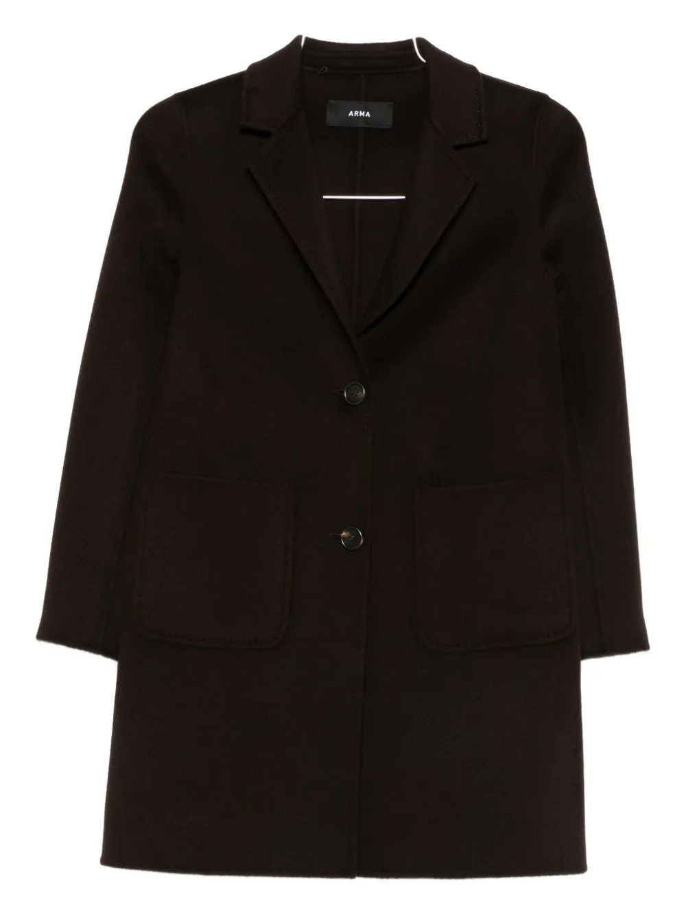 Arma single-breasted coat | Brown | Image 1