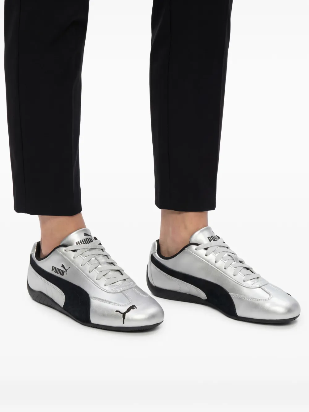 PUMA Speedcat metallic sneakers Zilver
