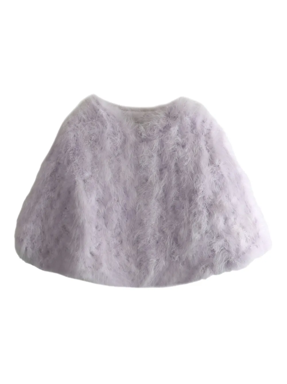 Yves Salomon feather jacket | Purple | Image 1