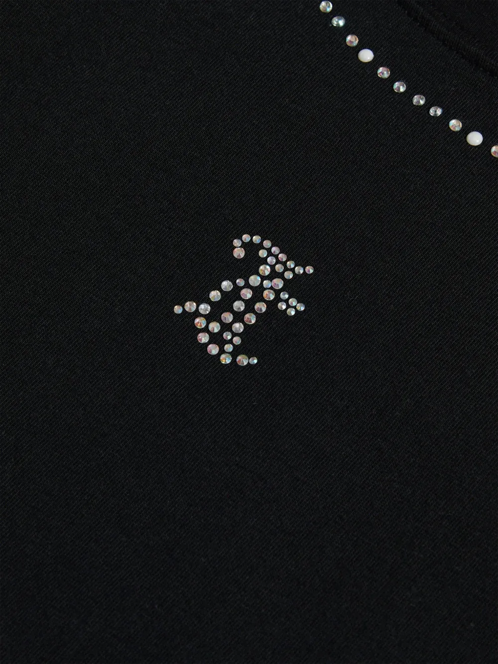 Juicy Couture Rhinestone-embellished T-shirt In Black