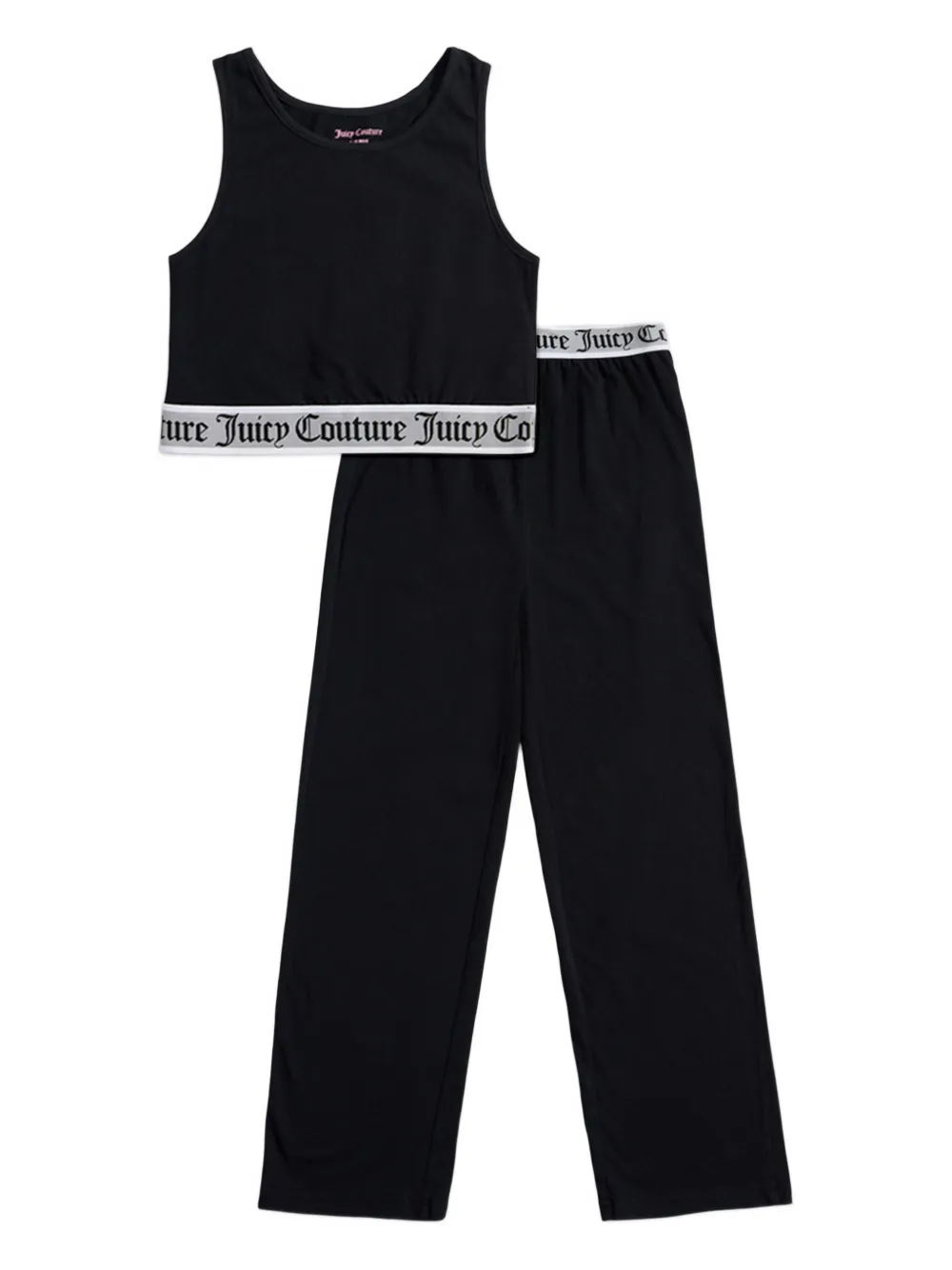 Juicy Couture Kids logo-print pajamas set - Schwarz