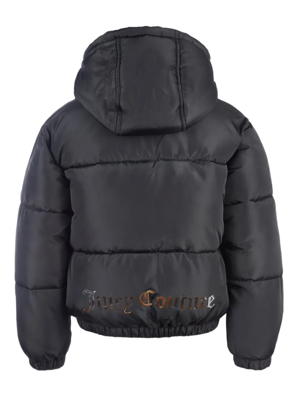 Juicy Couture Kids hooded puffer jacket | Girls Padded Jackets | Image 2