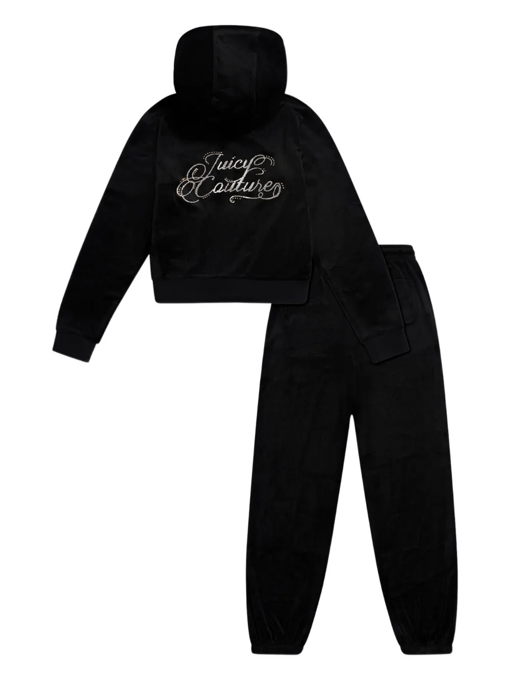 Juicy Couture Kids Trainingspak met verfraaiing Zwart