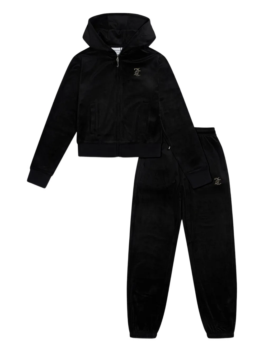 Juicy Couture Kids embellished-detailed tracksuit - Nero