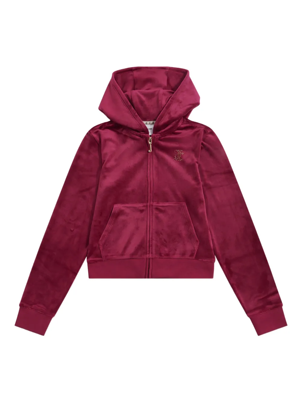 Juicy Couture Kids hooded zip-up sweatshirt - Rosso