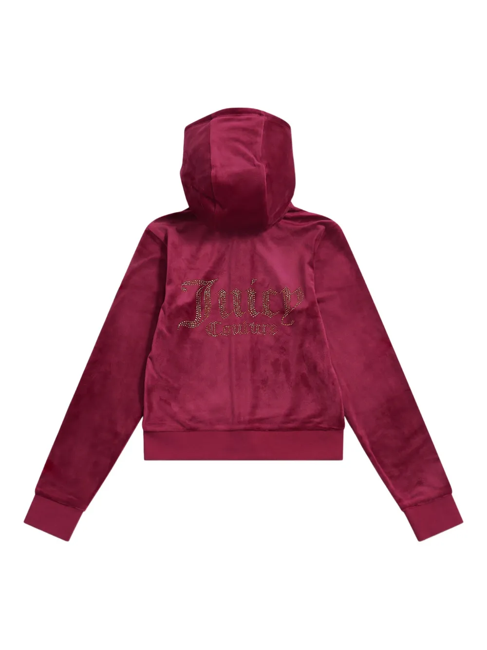 Juicy Couture Hooded Zip-up Sweatshirt In Burgundy