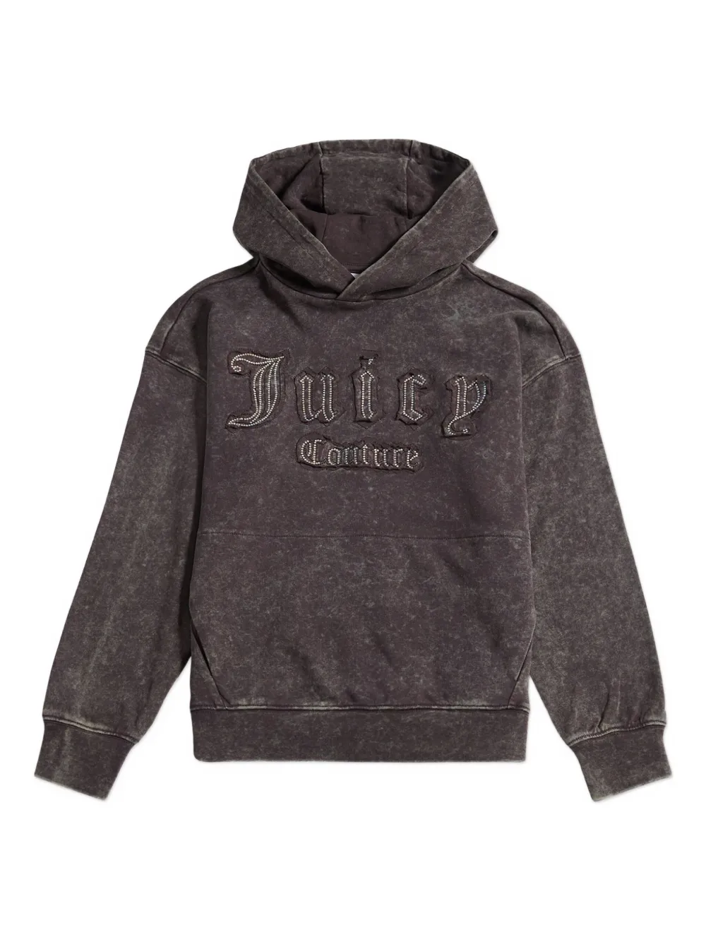 Juicy Couture Kids Hoodie verfraaid met logo en capuchon Grijs