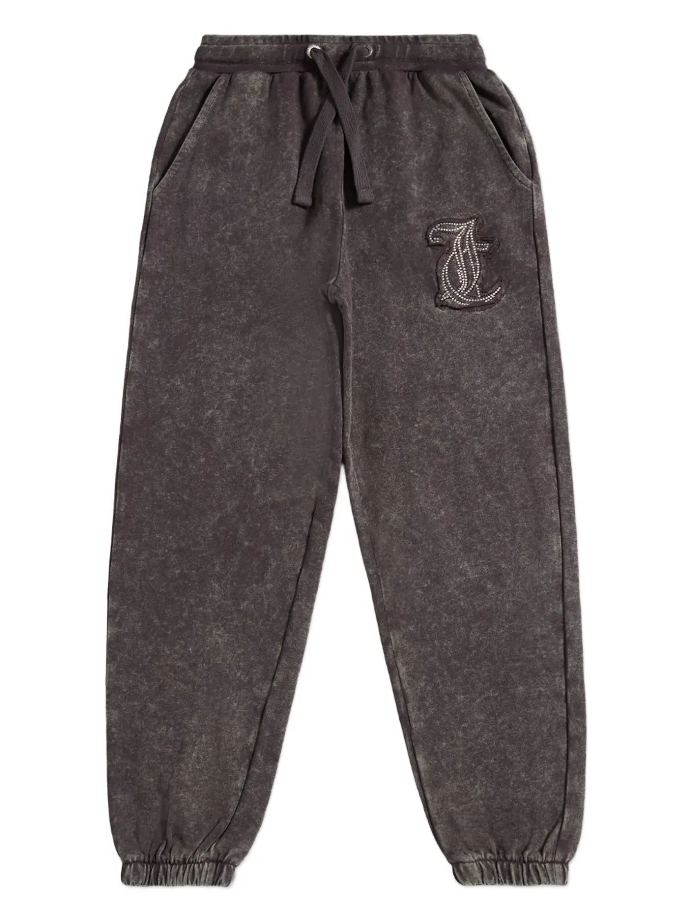 Juicy Couture Kids logo-applique patch-pocket trousers - Grigio