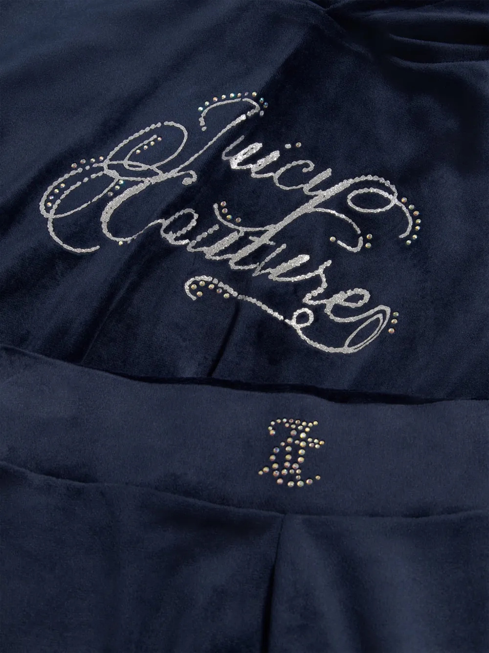 Juicy Couture Kids Trainingspak met verfraaiing Blauw