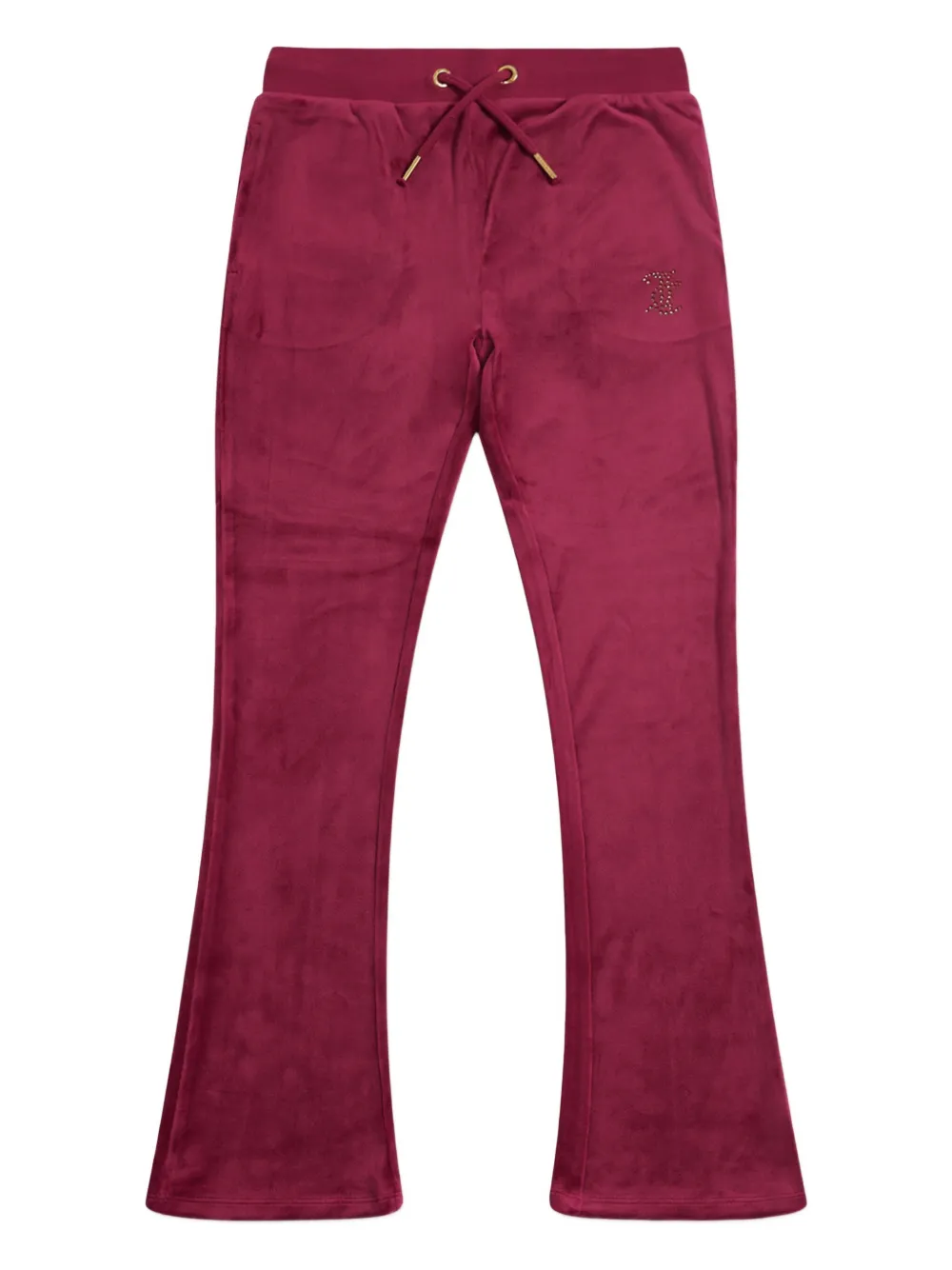Juicy Couture Kids drawstring-fastening embellished-detailed trousers - Rosso