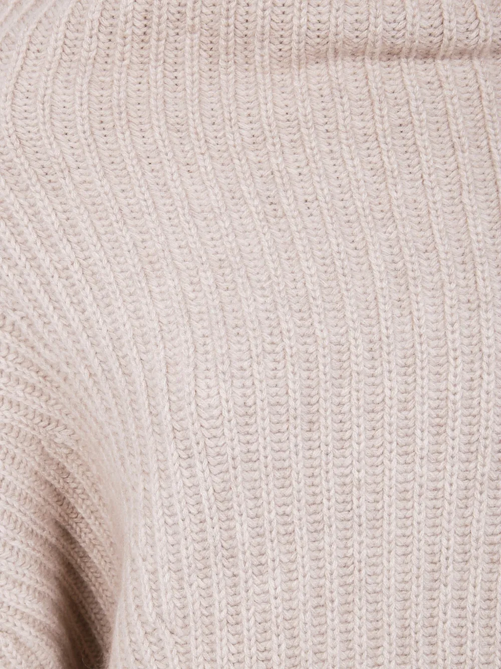 Kujten Yumi Ribbed Turtleneck Sweater In Neutral