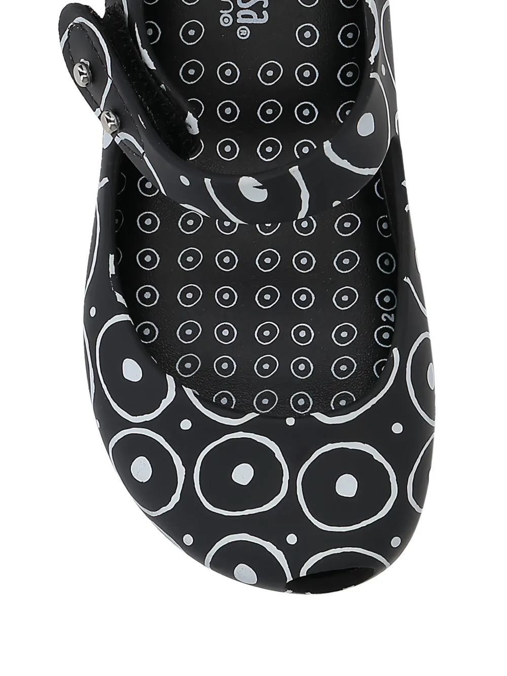 Melissa x 10 CORSO COMO graphic-print sandals Black