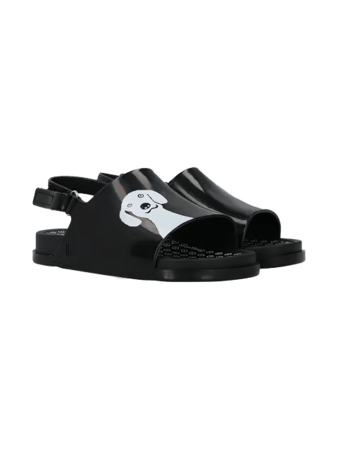 Melissa x10 CORSO COMO dog-print slingback sandals
