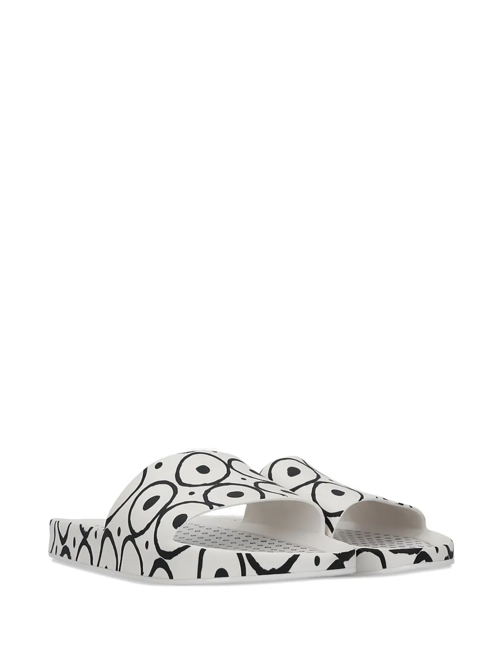Melissa x 10 Corso bubbles-print slides White