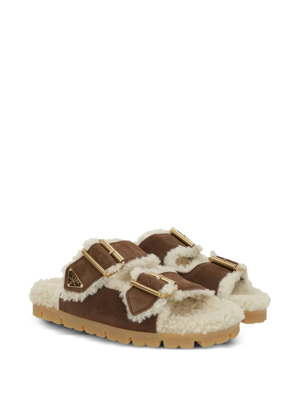 Prada buckle-detail sandals Bruin
