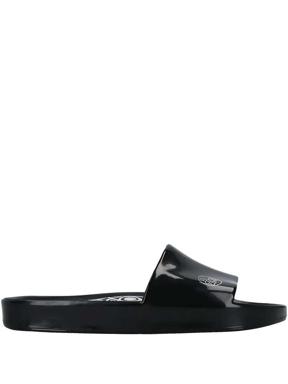 Melissa x 10 CORSO COMO logo-print slides Black