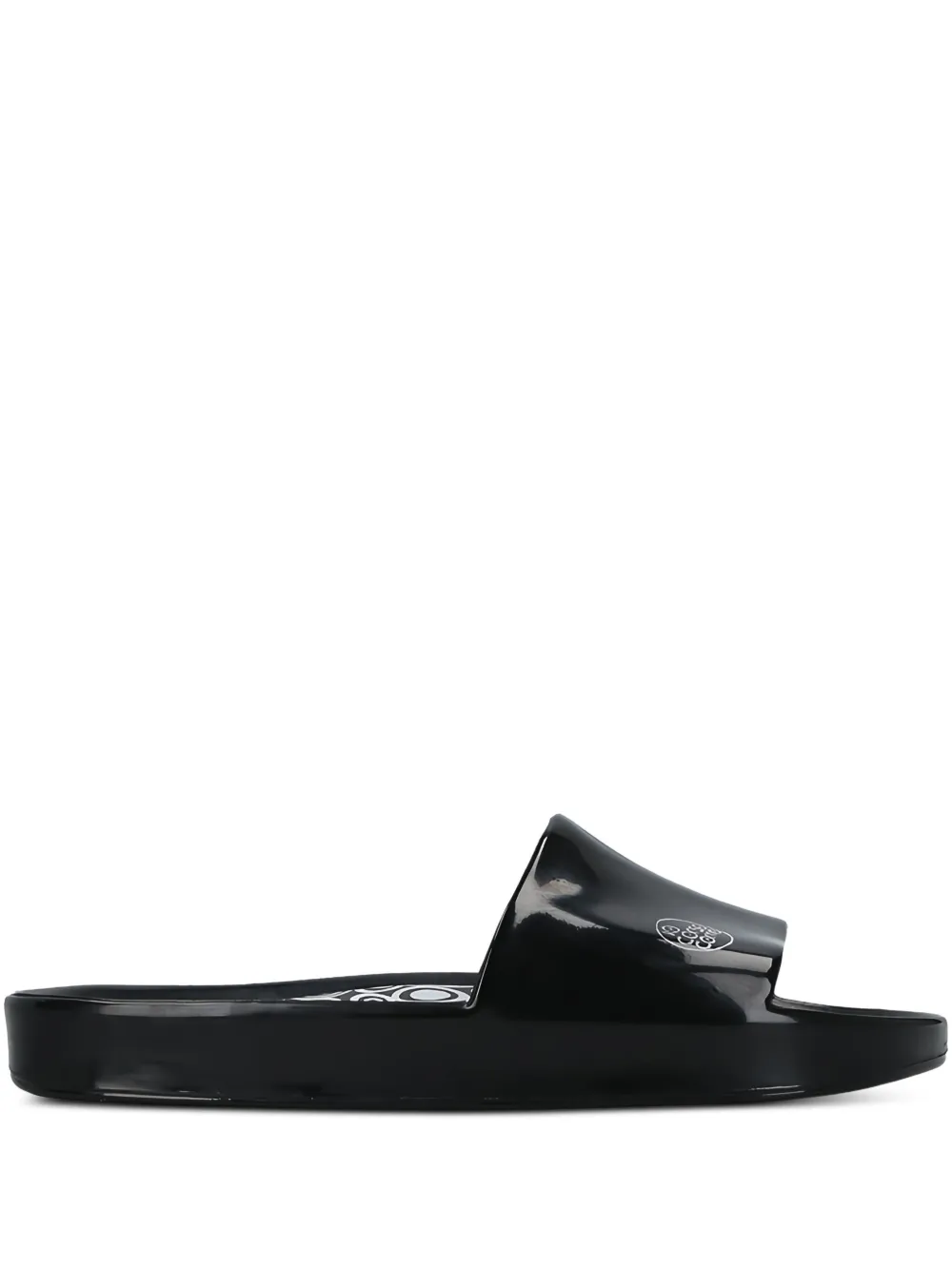 Melissa x 10 CORSO COMO logo-print slides Black