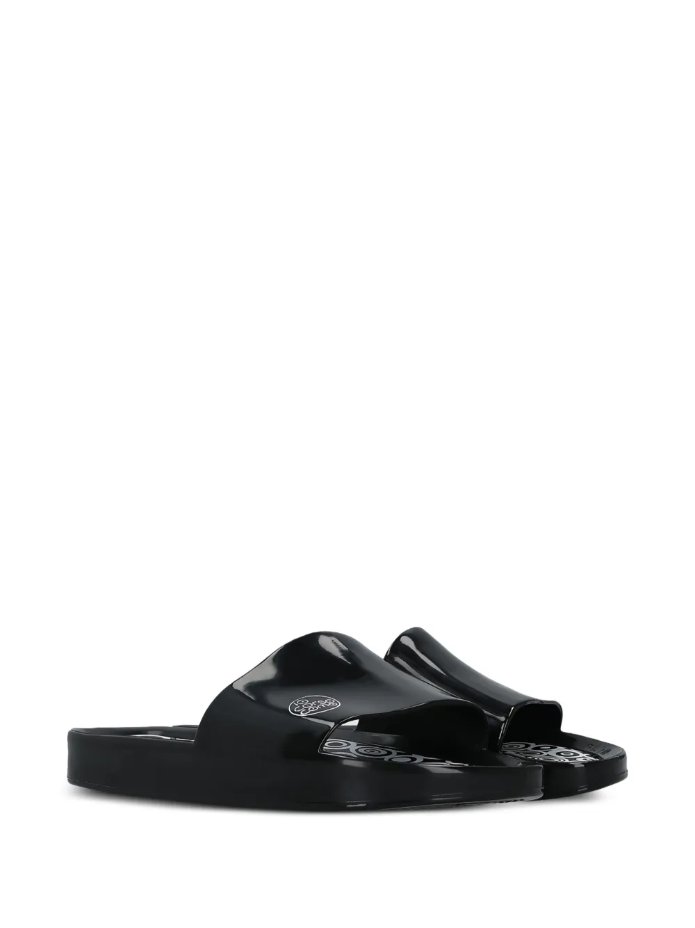 Melissa x 10 CORSO COMO logo-print slides Black