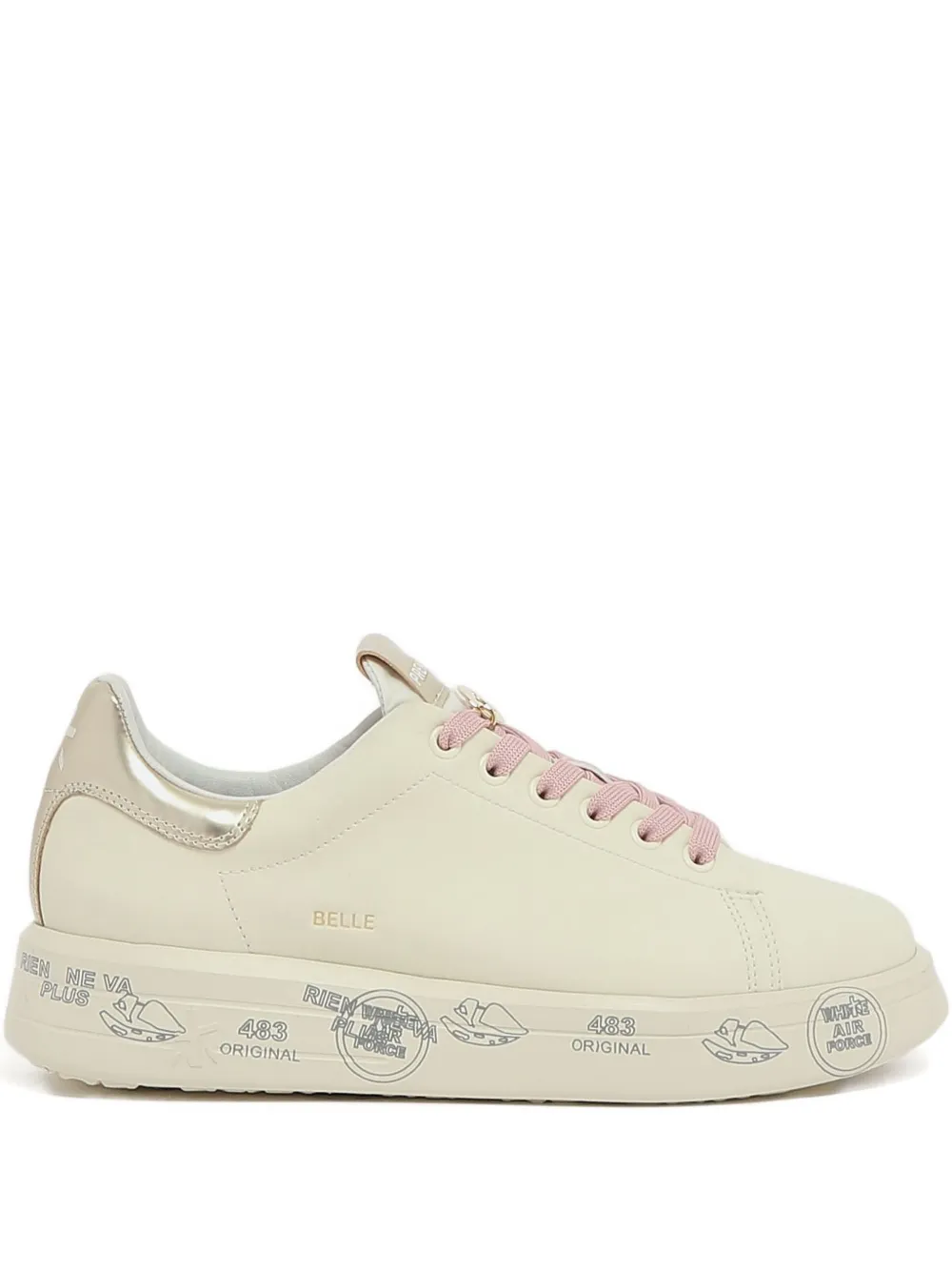 Premiata metallic-detail sneakers White