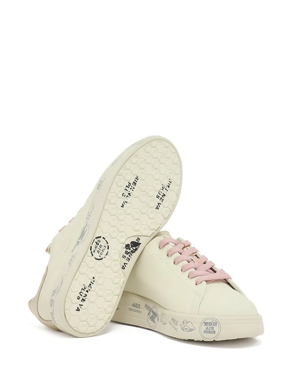 Premiata Sneakers met metallic detail Wit