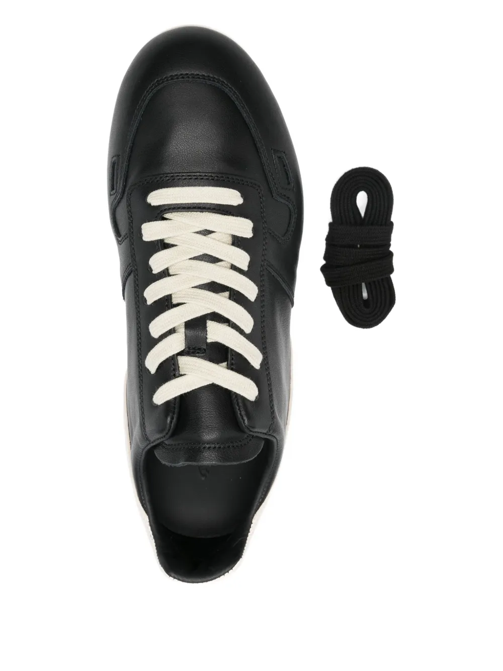 Rick Owens leather sneakers Black