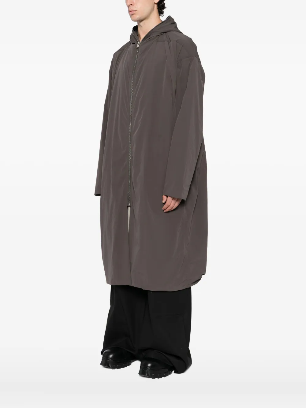 Rick Owens Gimp Mac Coat In Gray