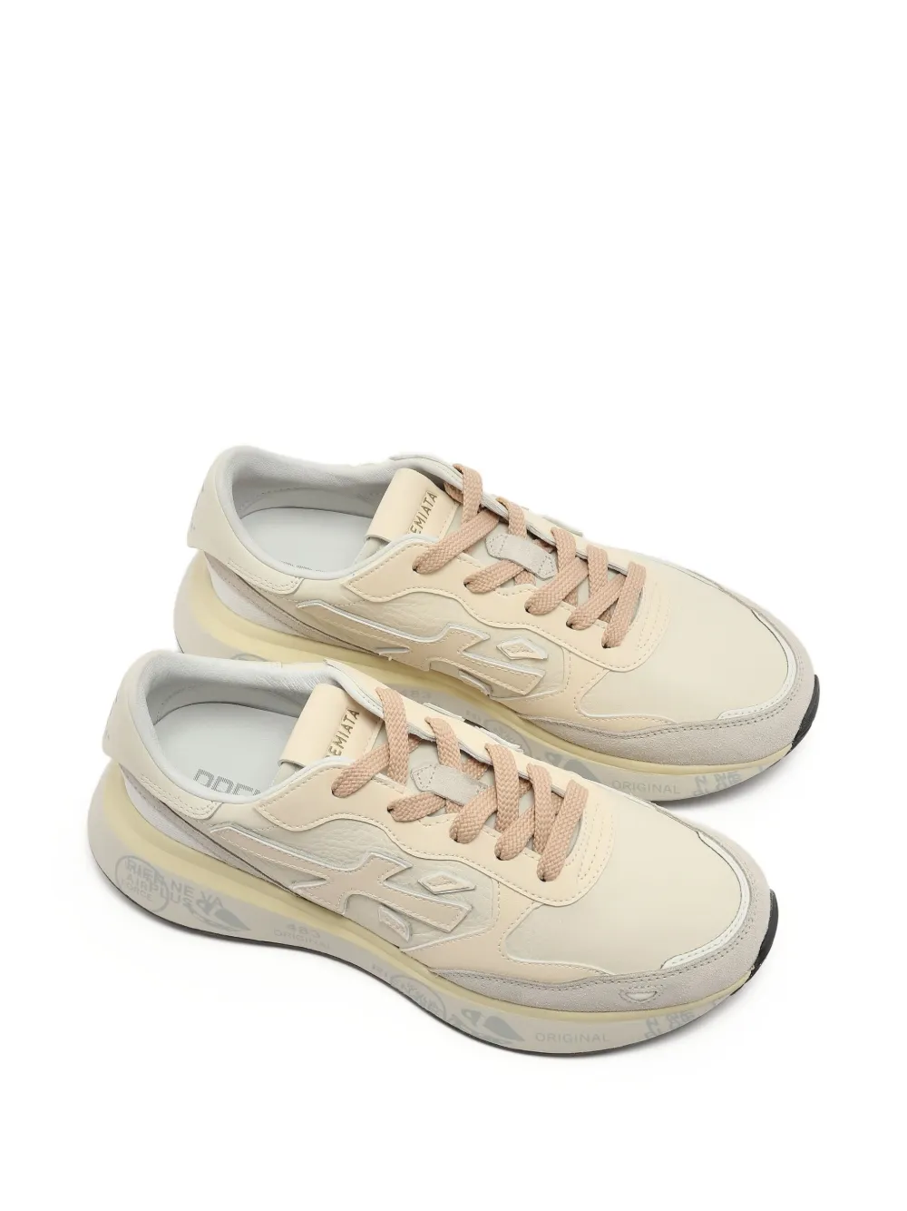 Premiata Lauryn 7788 sneakers met leren vlak - Beige