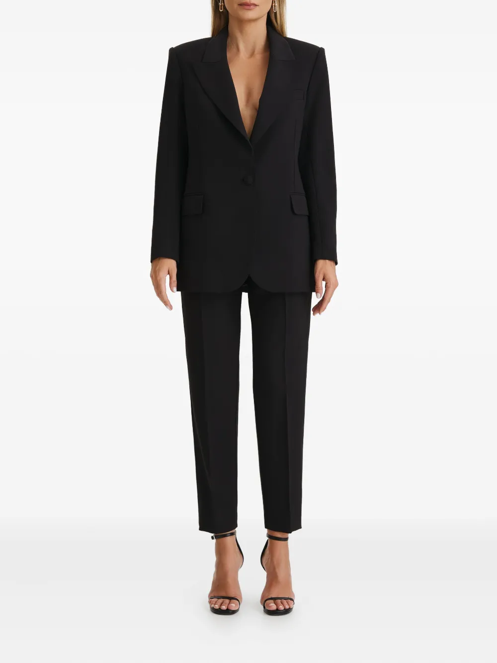 Il Volo Naya Buttoned Blazer In Black