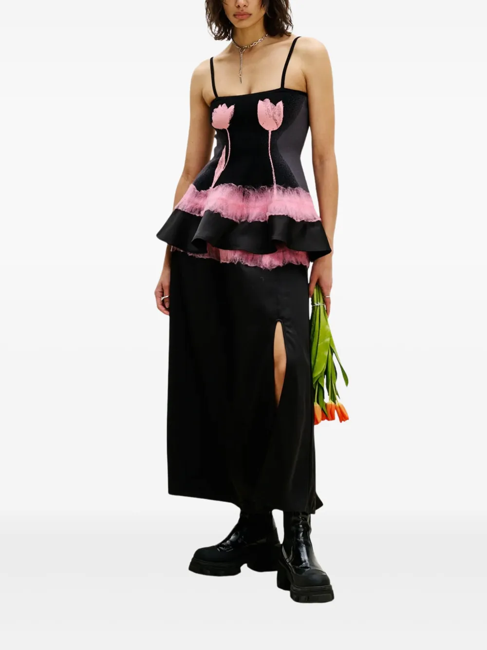 PH5 needle-punch ruffled skirt | A-Line Skirts | Image 2