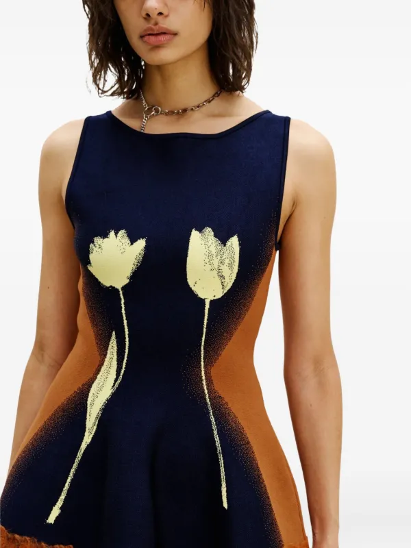 PH5 tulip-print Dress | Brown | FARFETCH BH