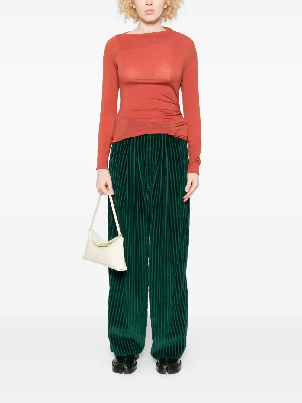 Niu draped side-seam sweater | Knitted Tops | Image 2