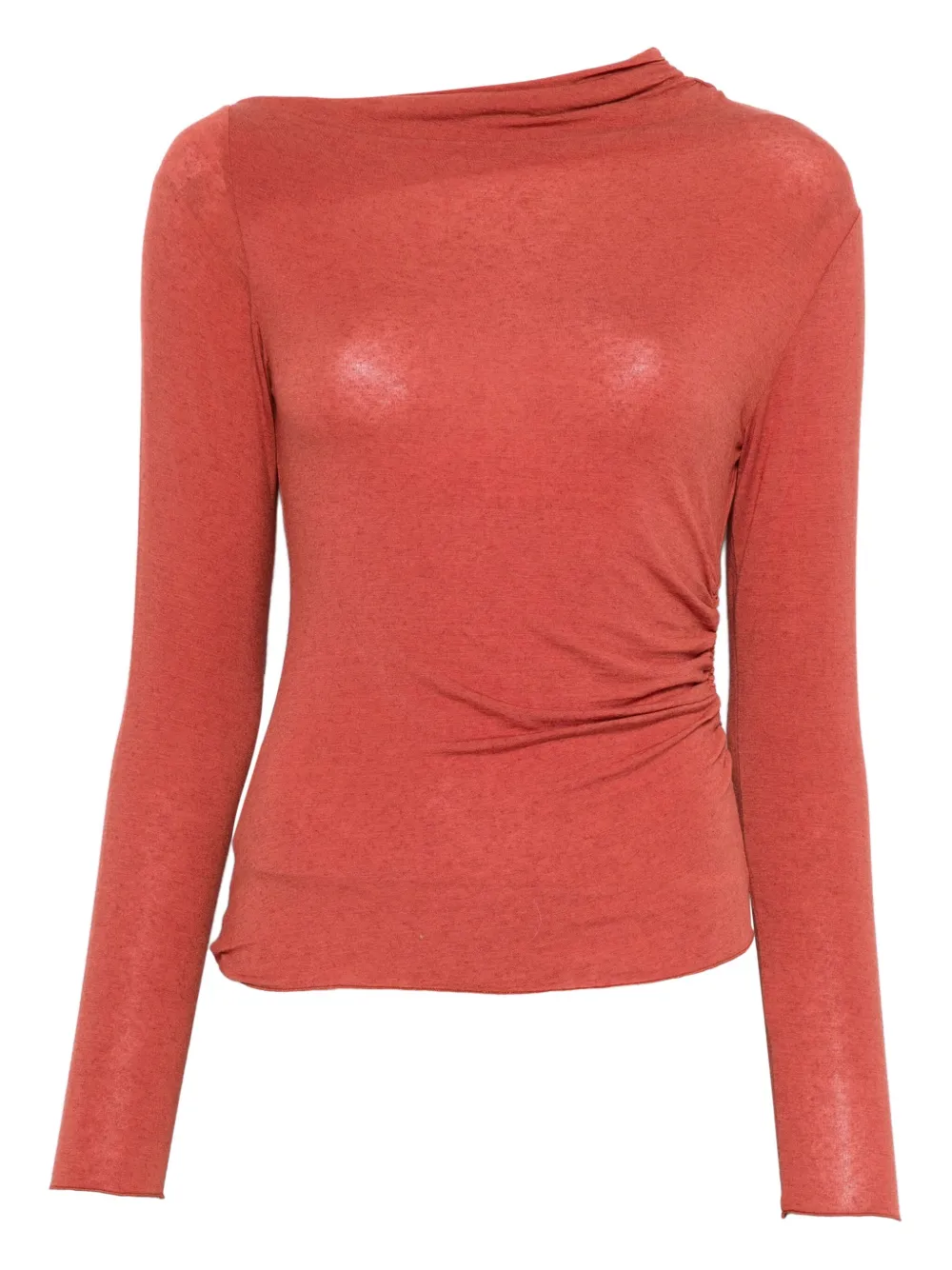 Niu draped side-seam sweater | Red | Image 1