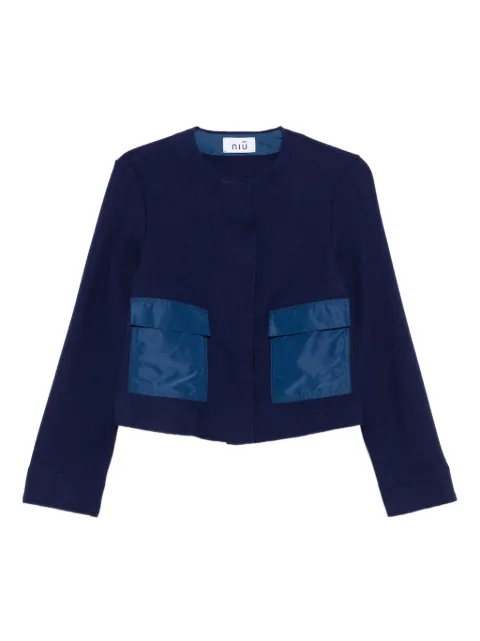 Niu patch-pocket bolero jacket