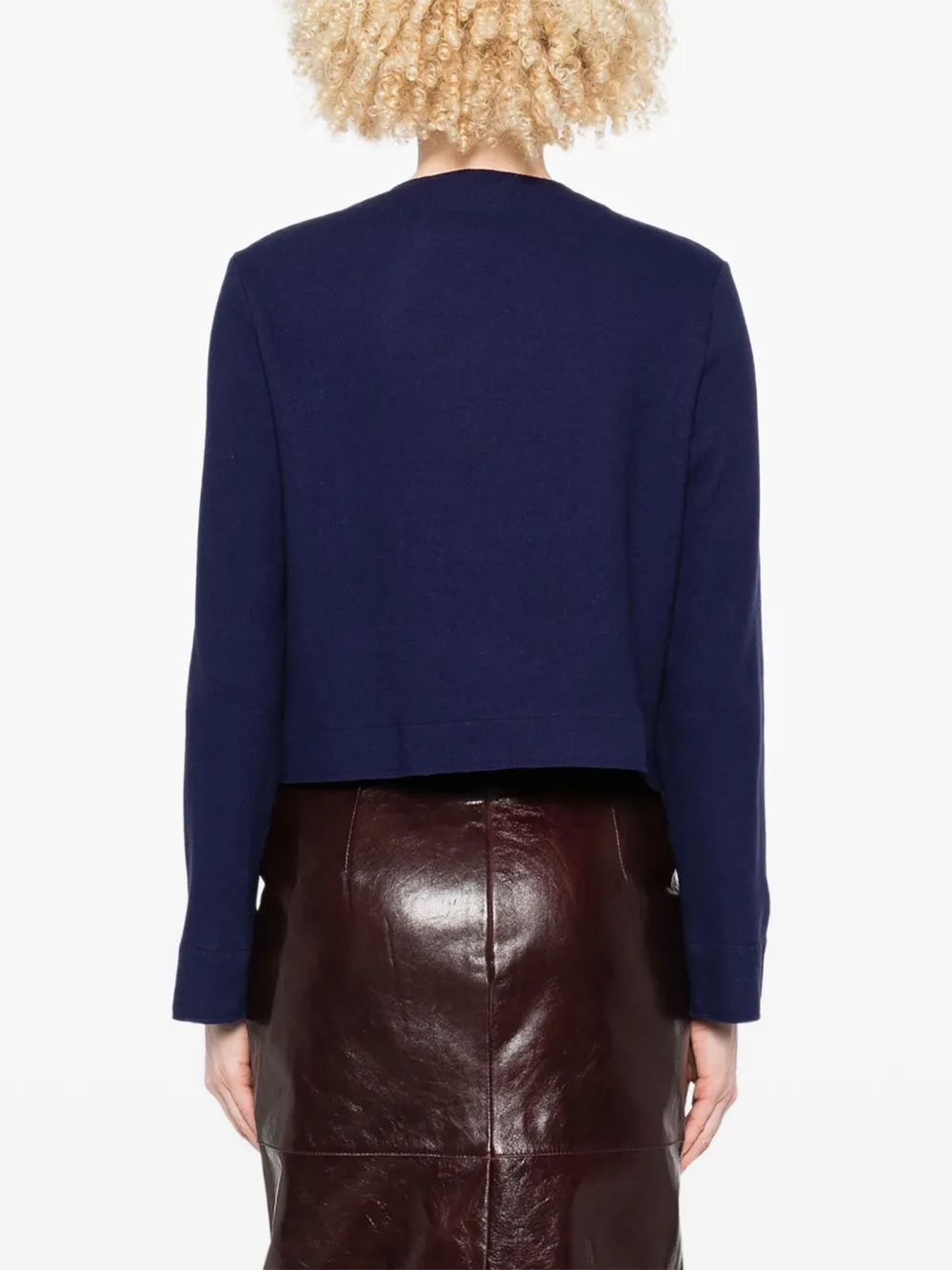 Niu Bolero met opgestikte zak Blauw