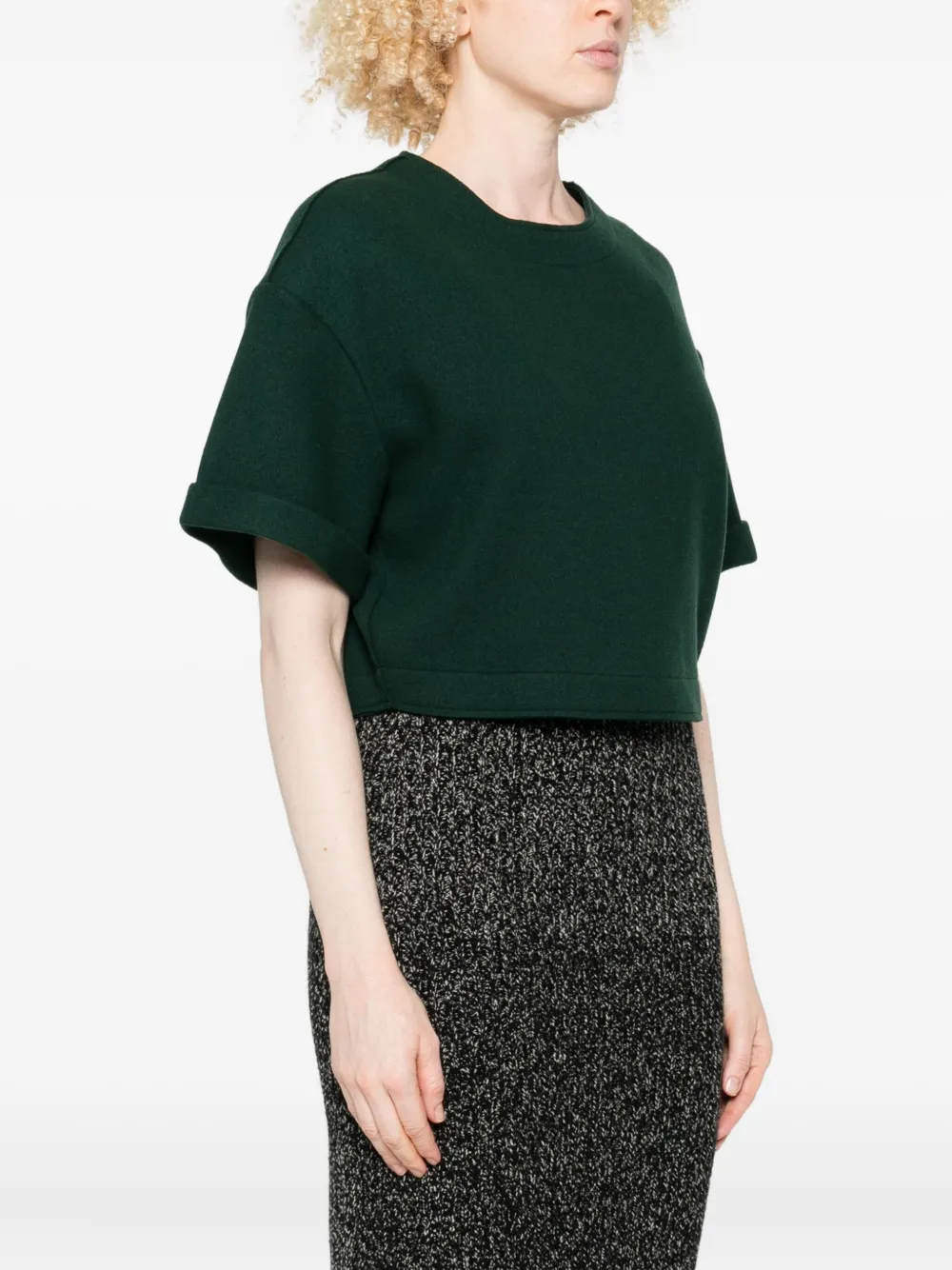 Niu Cropped T-shirt Groen
