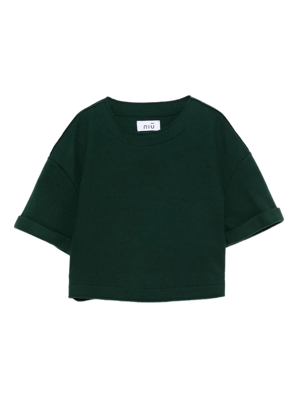 Niu cropped T-shirt | Green | Image 1