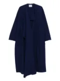 Niu scarf overcoat - Blue