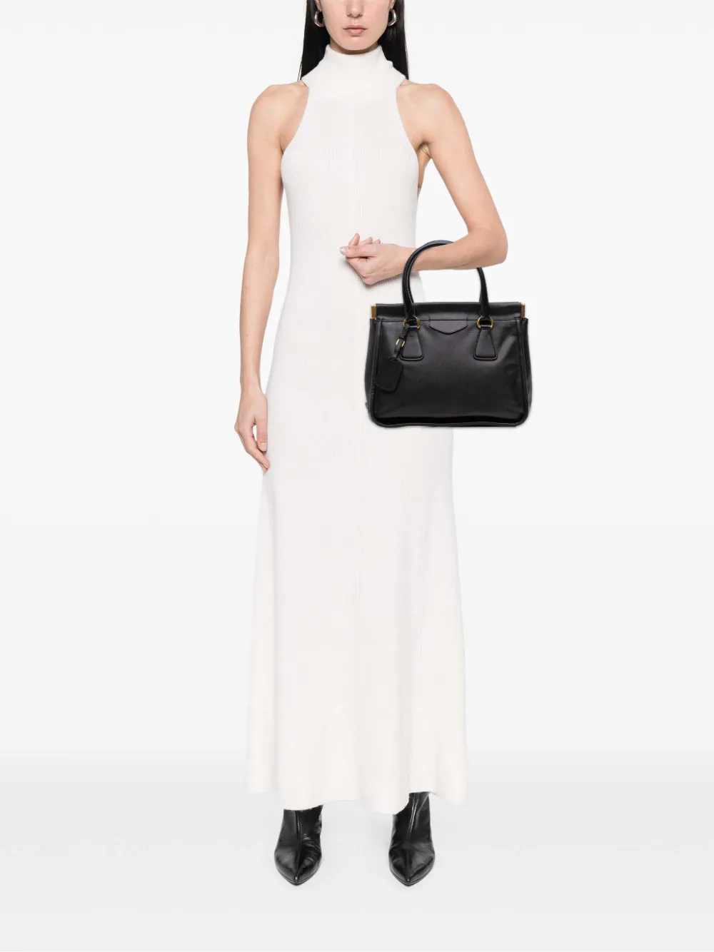 Prada Pre-Owned sac à main Lucido Top Handle Frame en cuir Saffiano (2010-2025) | Pre-owned | Image 2