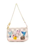 Louis Vuitton Pre-Owned 2018 Damier Azur Christmas Birds Mini Pochette Accessoires handbag - White