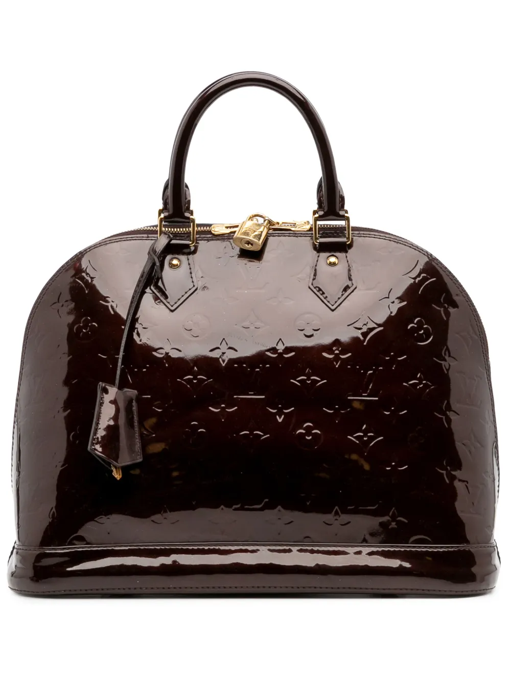 Louis Vuitton Pre-Owned 2014 モノグラム ヴェルニ アルマ MM ハンドバッグ - パープル Louis Vuitton Pre-Owned 2014 モノグラム ヴェルニ アルマ MM ハンドバッグ - パープル