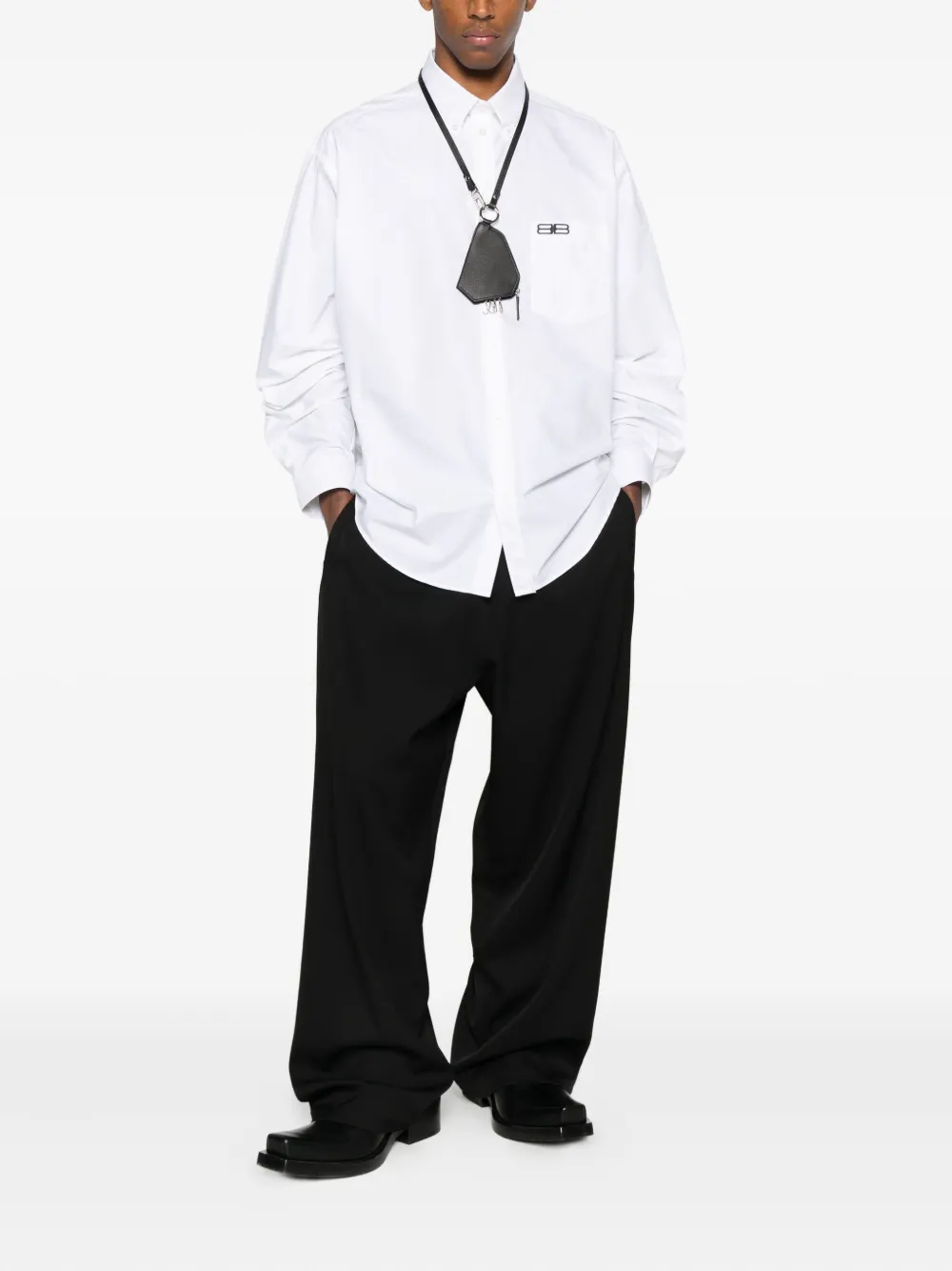 Balenciaga elastic-waist trousers - Zwart