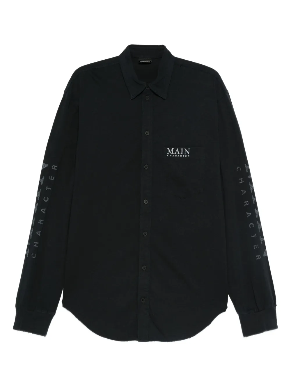 Balenciaga Main Character long-sleeved shirt | Black | Image 1